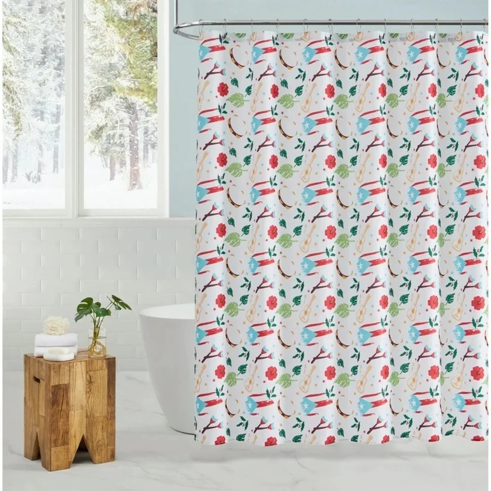 Christmas in Puerto Rico Shower Curtain